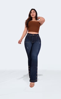 Foto 6 | Jeans Acampanados Para Mujer Sea Brazil 3936/02
