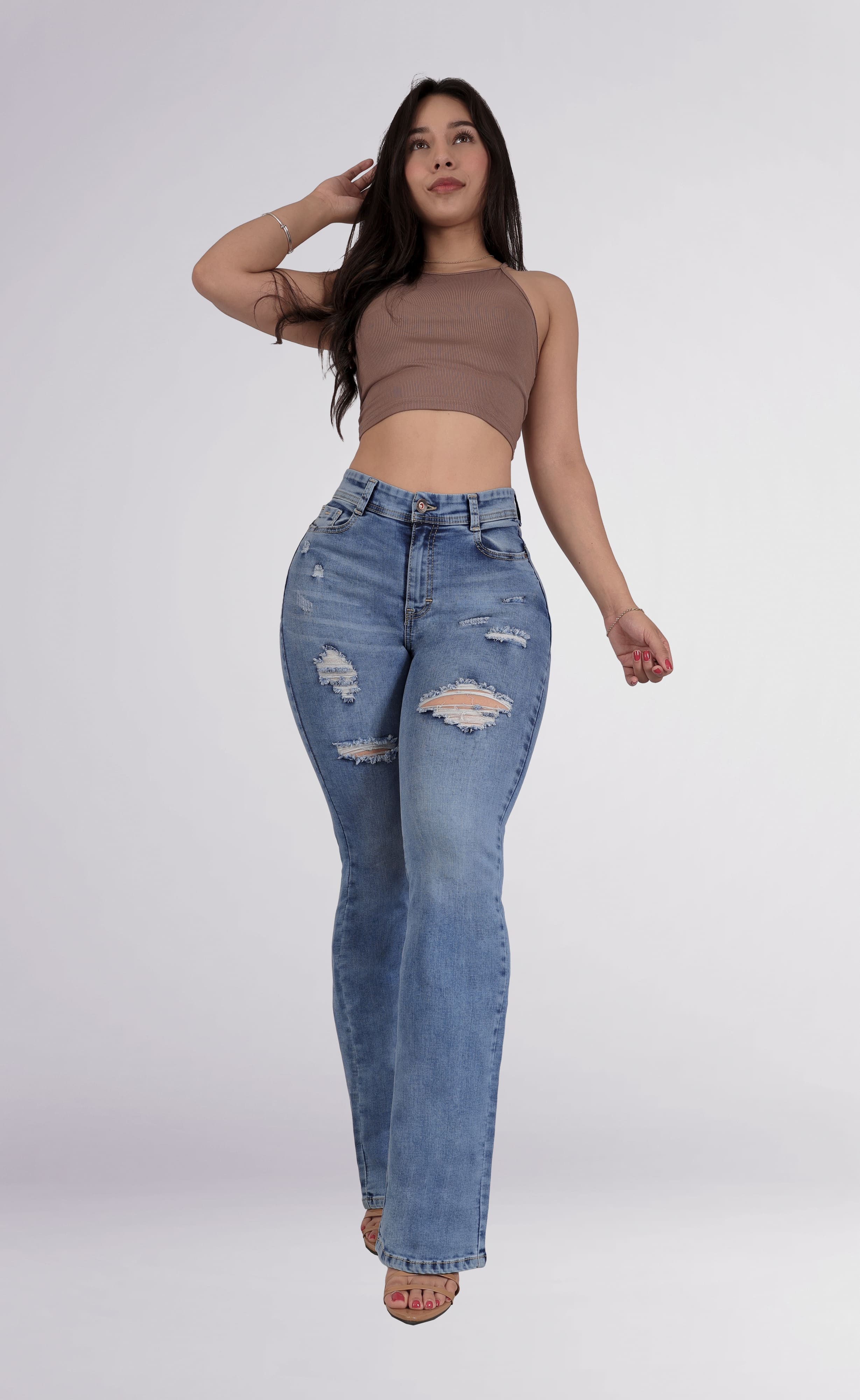 Foto 6 pulgar | Jeans Acampanados Para Mujer Sea Brazil 3211/15