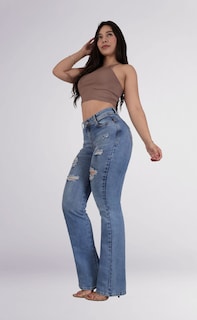 Foto 6 | Jeans Acampanados Para Mujer Sea Brazil 3211/15