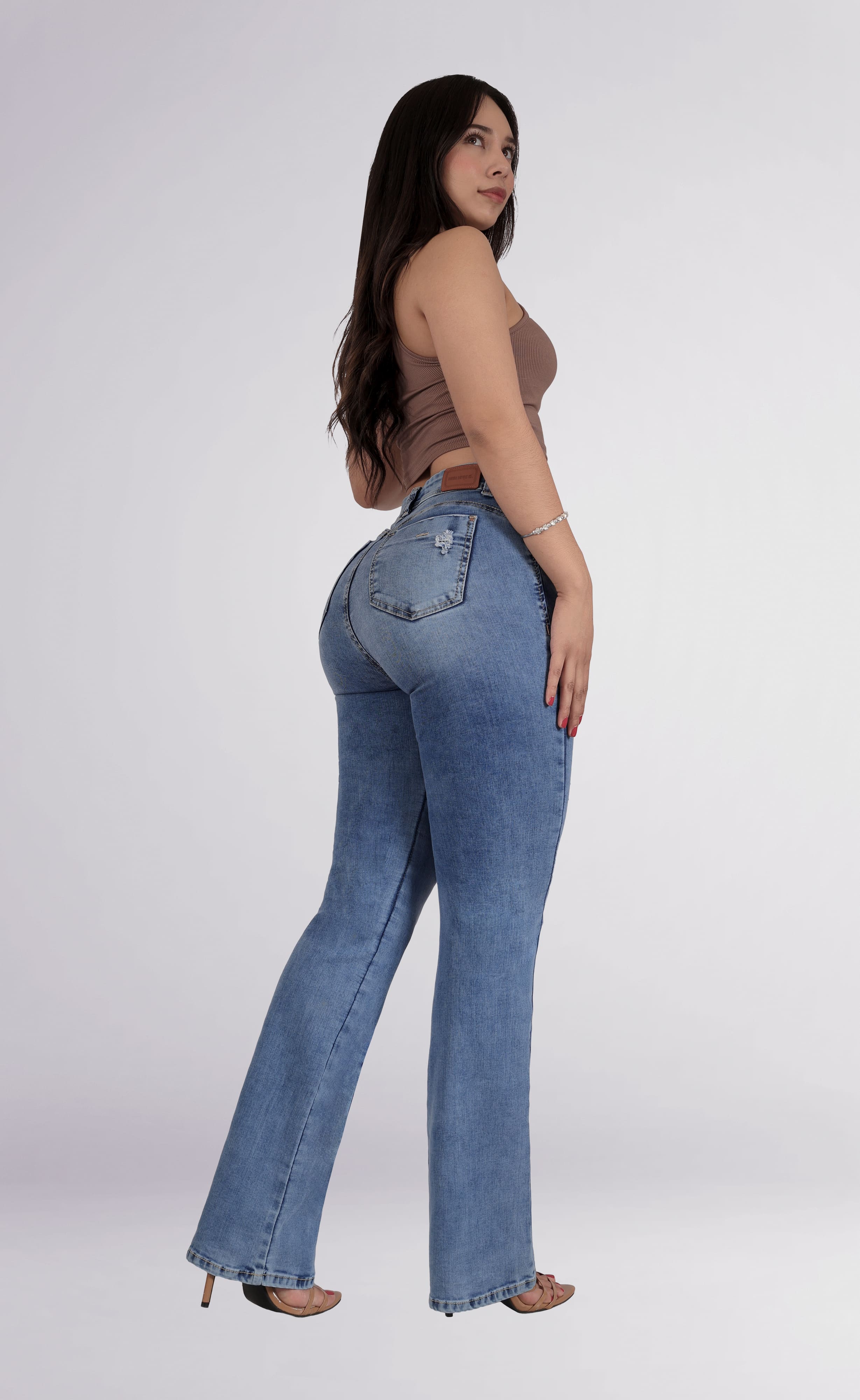Foto 8 pulgar | Jeans Acampanados Para Mujer Sea Brazil 3211/15