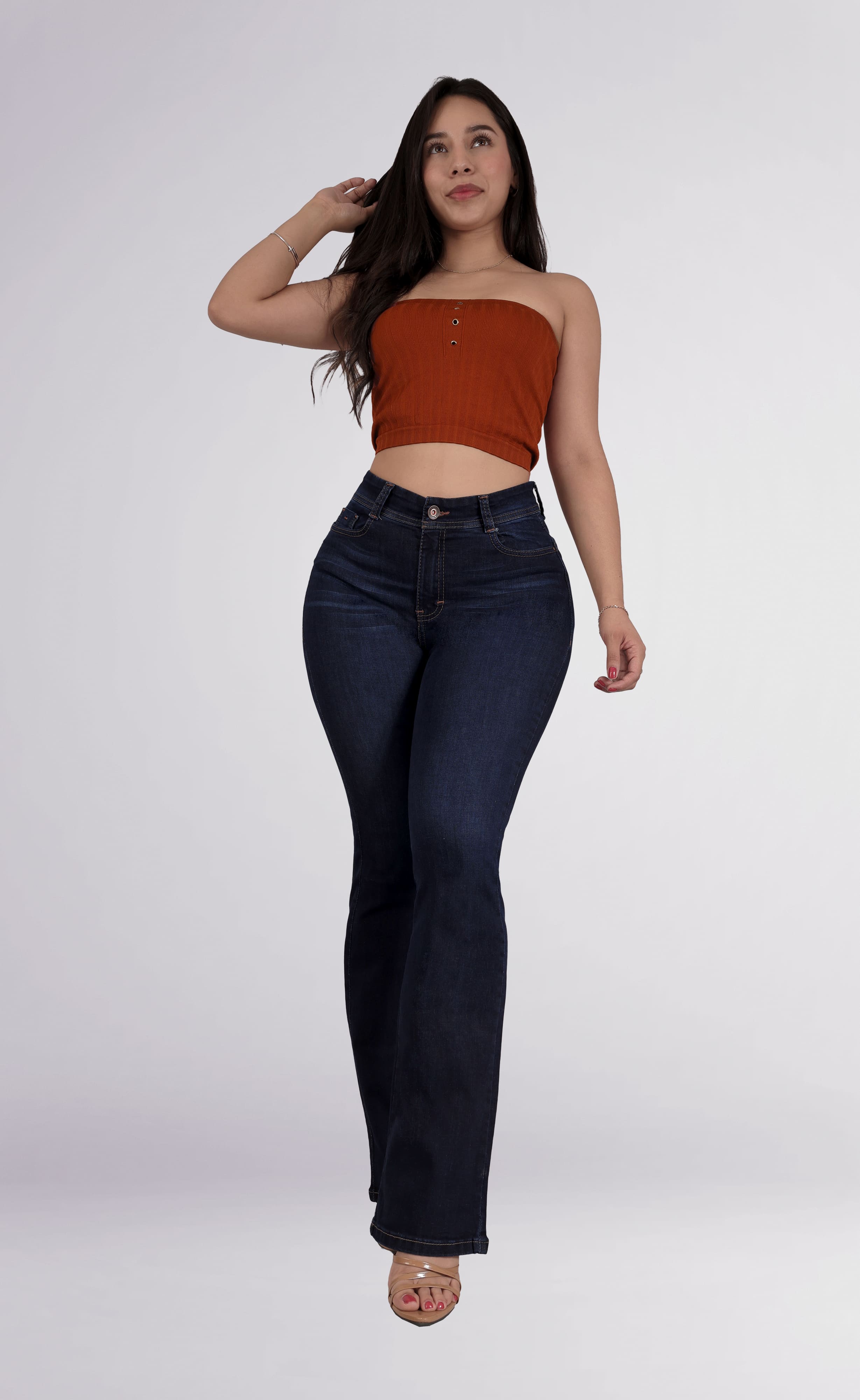 Foto 7 pulgar | Jeans Acampanados Para Mujer Sea Brazil