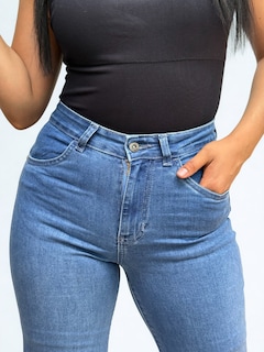 Foto 2 | Jeans Obs Dama Wide Leg Mezclilla Azul Claro