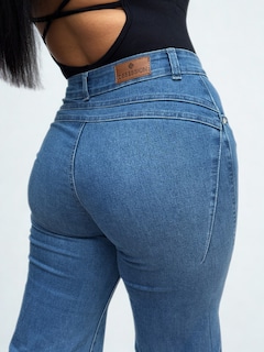 Foto 3 | Jeans Obs Dama Wide Leg Mezclilla Azul Claro