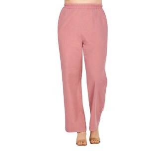 Foto 2 | Pantalones Mundo Terra color Rosa de Pierna Ancha con Bolsillos para Mujer