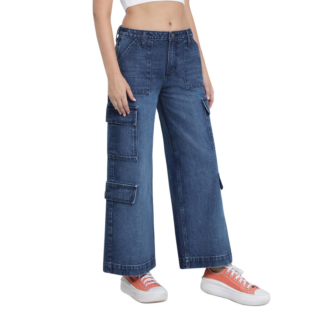 Foto 3 pulgar | Jeans Lee Wide Leg 441 Azul para Mujer