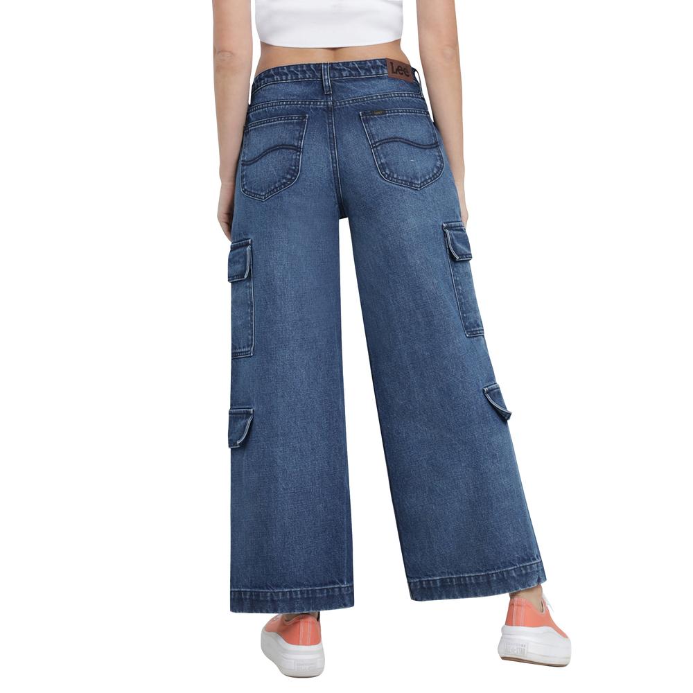 Foto 4 pulgar | Jeans Lee Wide Leg 441 Azul para Mujer