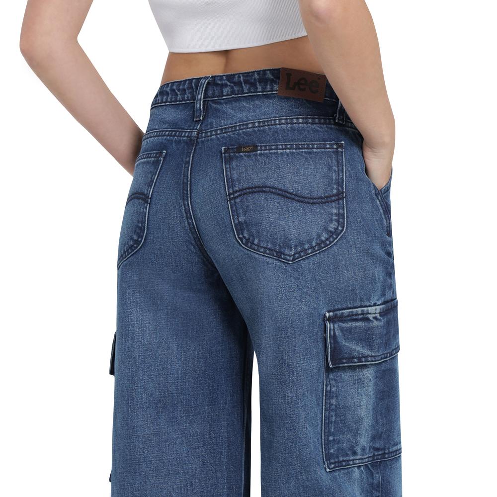 Foto 6 pulgar | Jeans Lee Wide Leg 441 Azul para Mujer