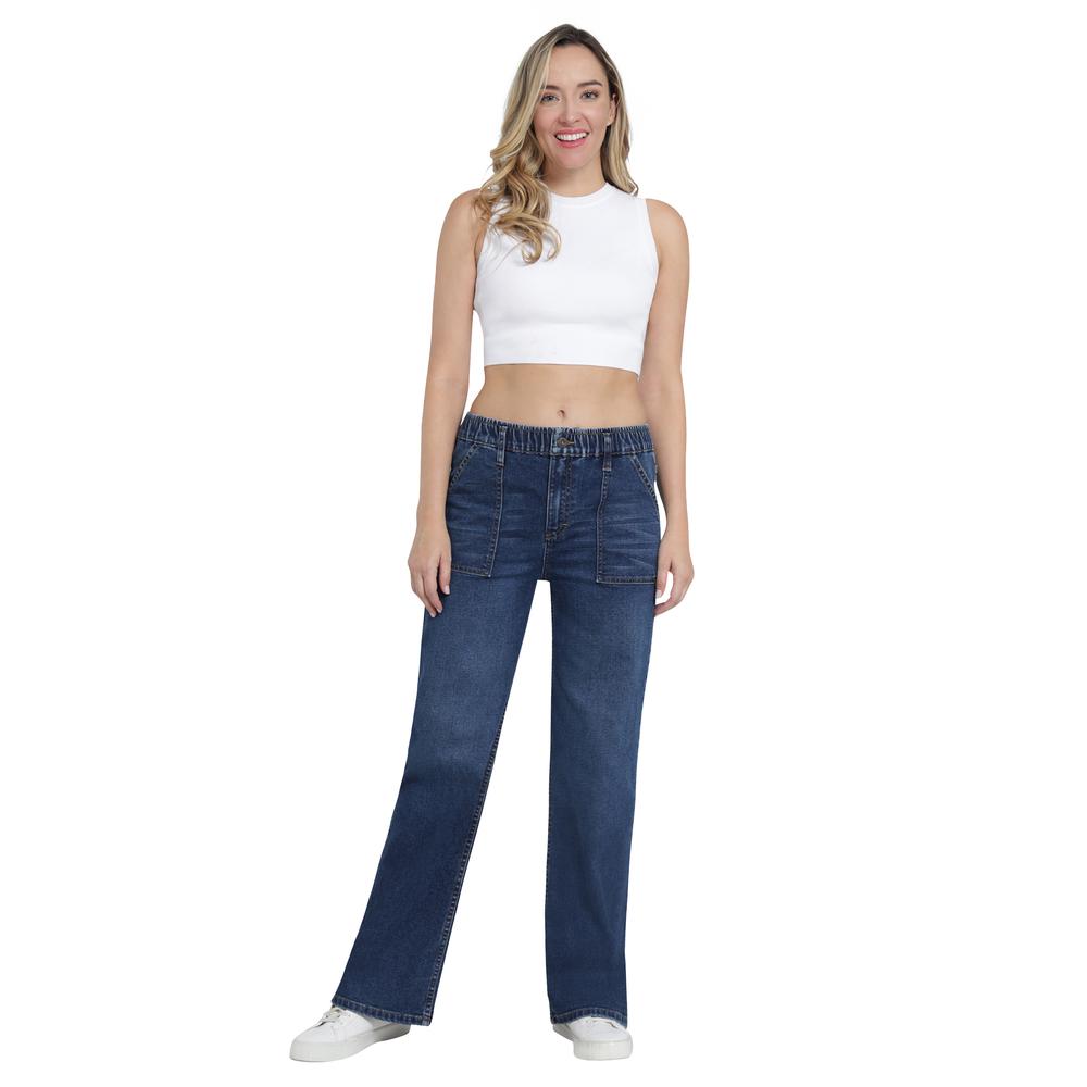 Foto 5 pulgar | Jeans Lee Wide Leg 440 Azul para Mujer