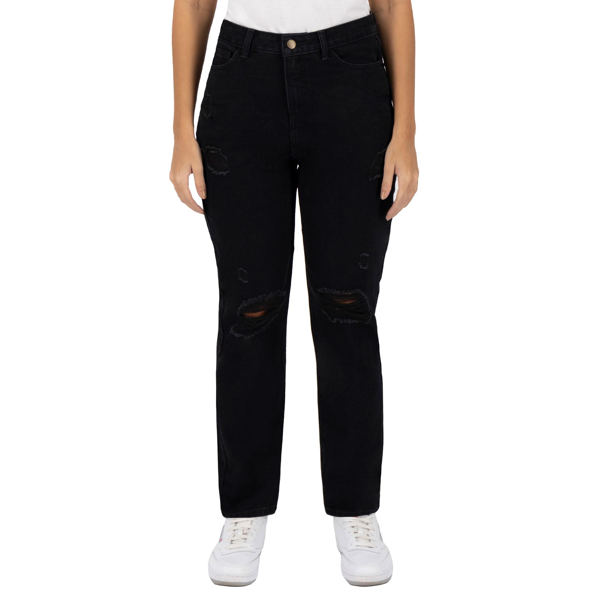 Pantalón Mom Britos Jeans 024857 Negro para Mujer
