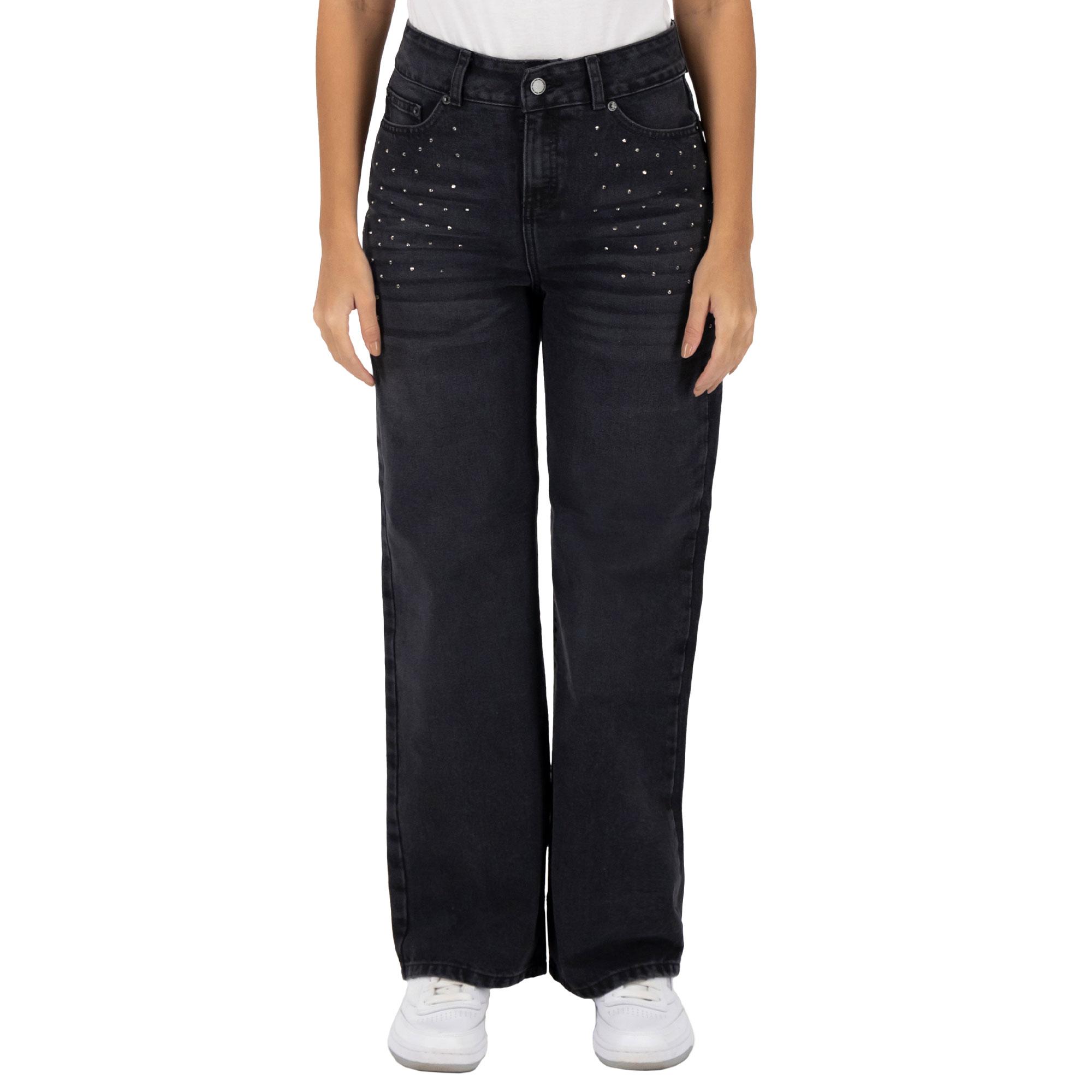 Pantalón Mom Britos Jeans Mujer Gris 025052