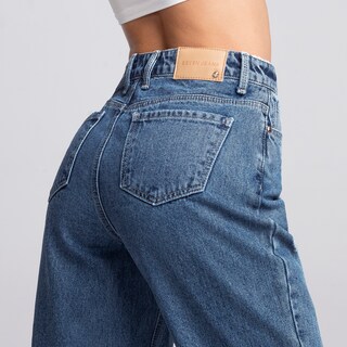 Foto 4 | Jeans Mezclilla Mujer Pantalon Mom Cintura Alta Seven Jeans