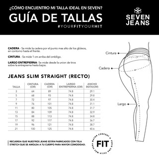 Foto 5 | Jeans Mezclilla Mujer Pantalon Mom Cintura Alta Seven Jeans