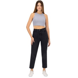 Foto 4 | Pantalón Mom Britos Jeans Mujer Slim Gris 025204