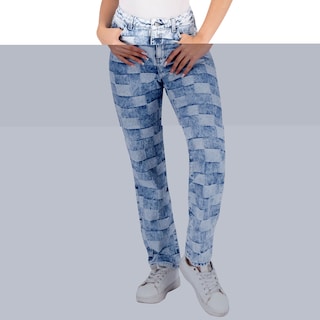 Foto 1 | Pantalón Mom Britos Jeans Mujer Mezclilla Azul 024498