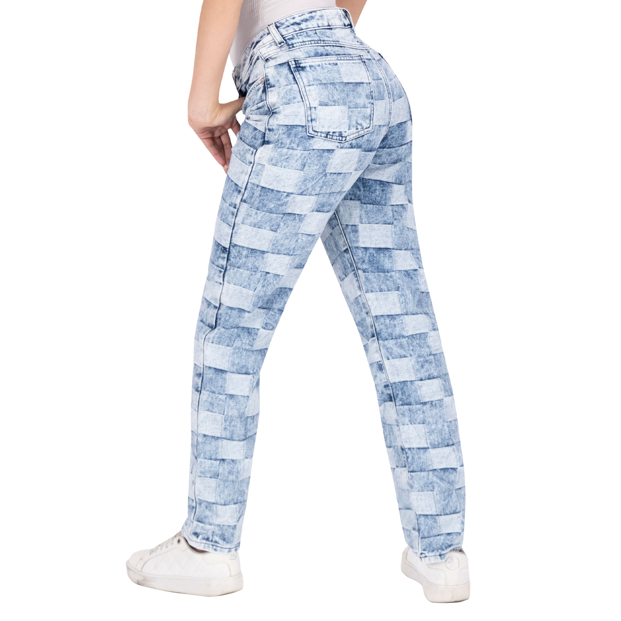 Foto 3 pulgar | Pantalón Mom Britos Jeans Mujer Mezclilla Azul 024498
