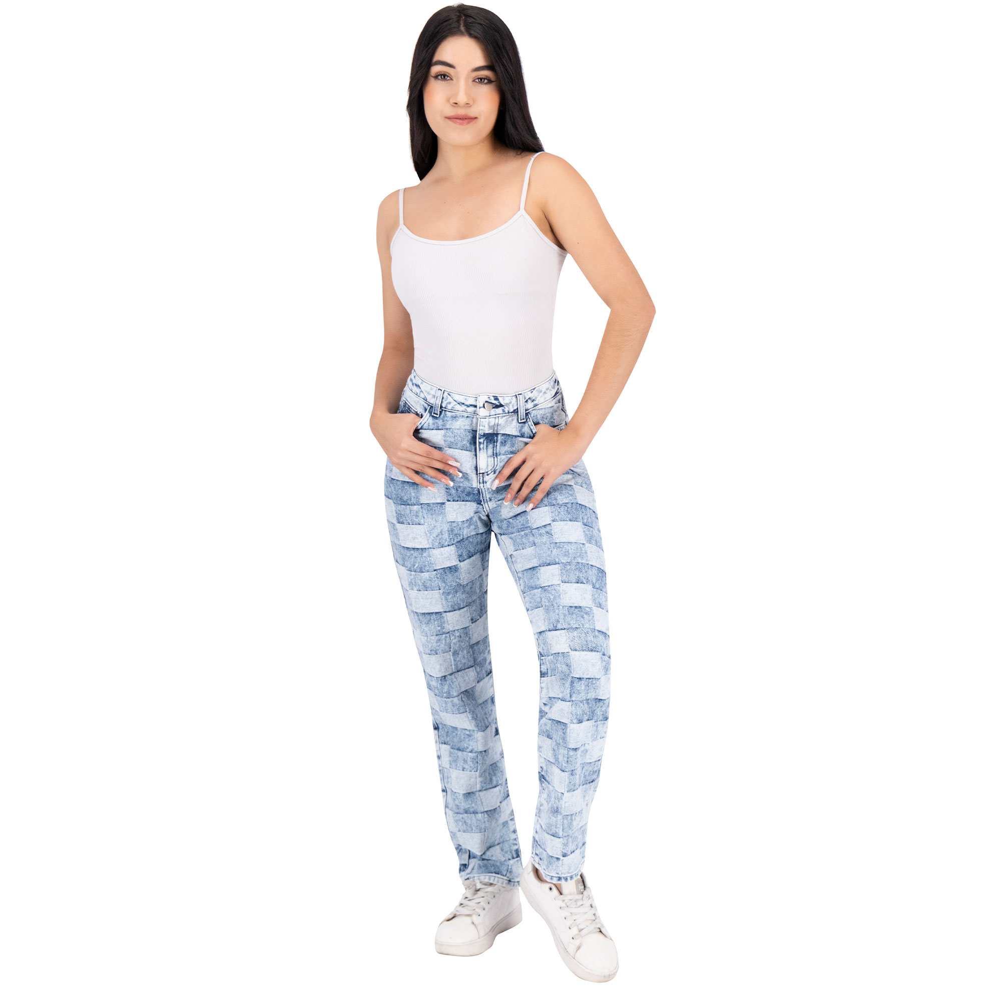 Foto 4 pulgar | Pantalón Mom Britos Jeans Mujer Mezclilla Azul 024498
