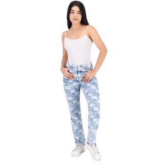 Foto 3 | Pantalón Mom Britos Jeans Mujer Mezclilla Azul 024498