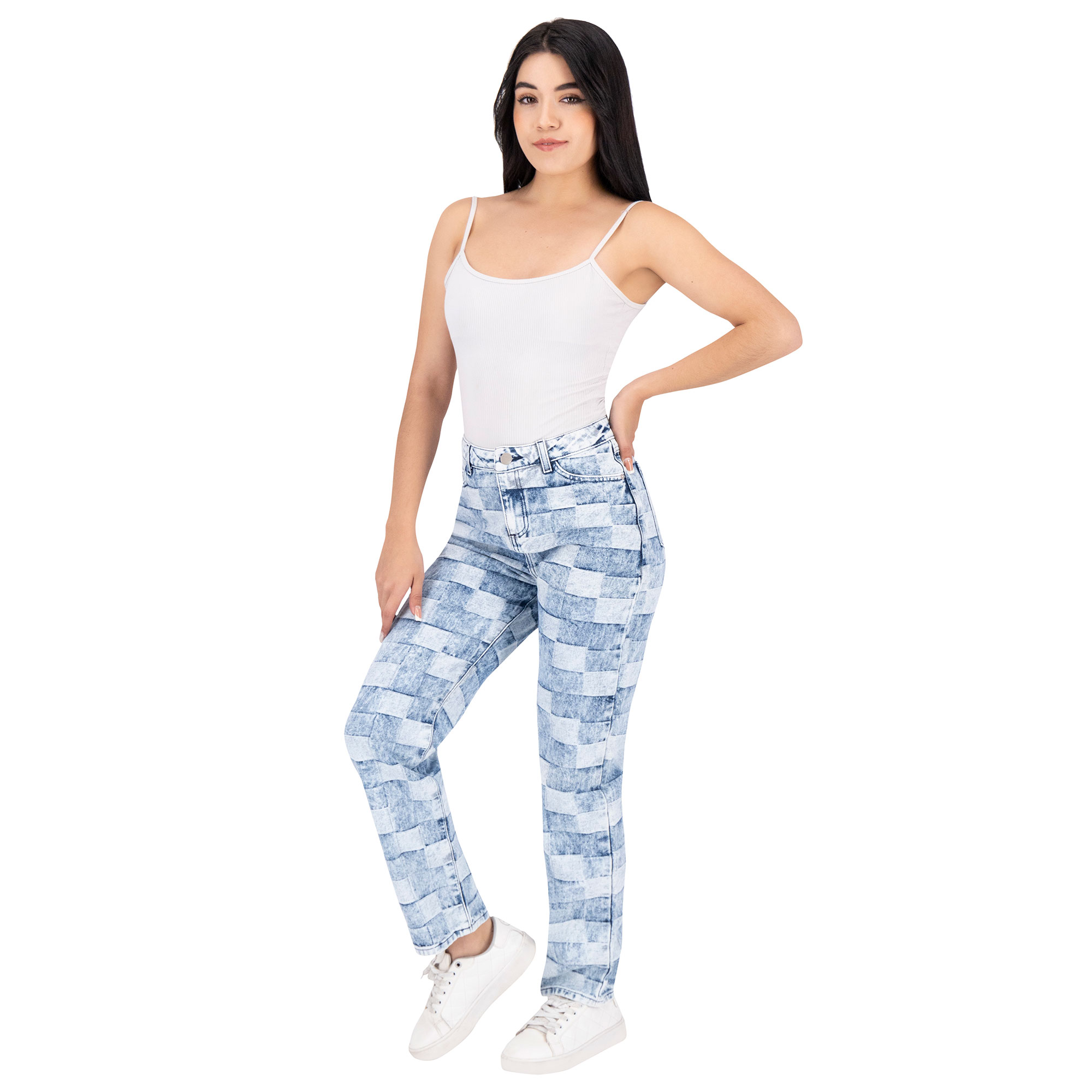Foto 8 pulgar | Pantalón Mom Britos Jeans Mujer Mezclilla Azul 024498