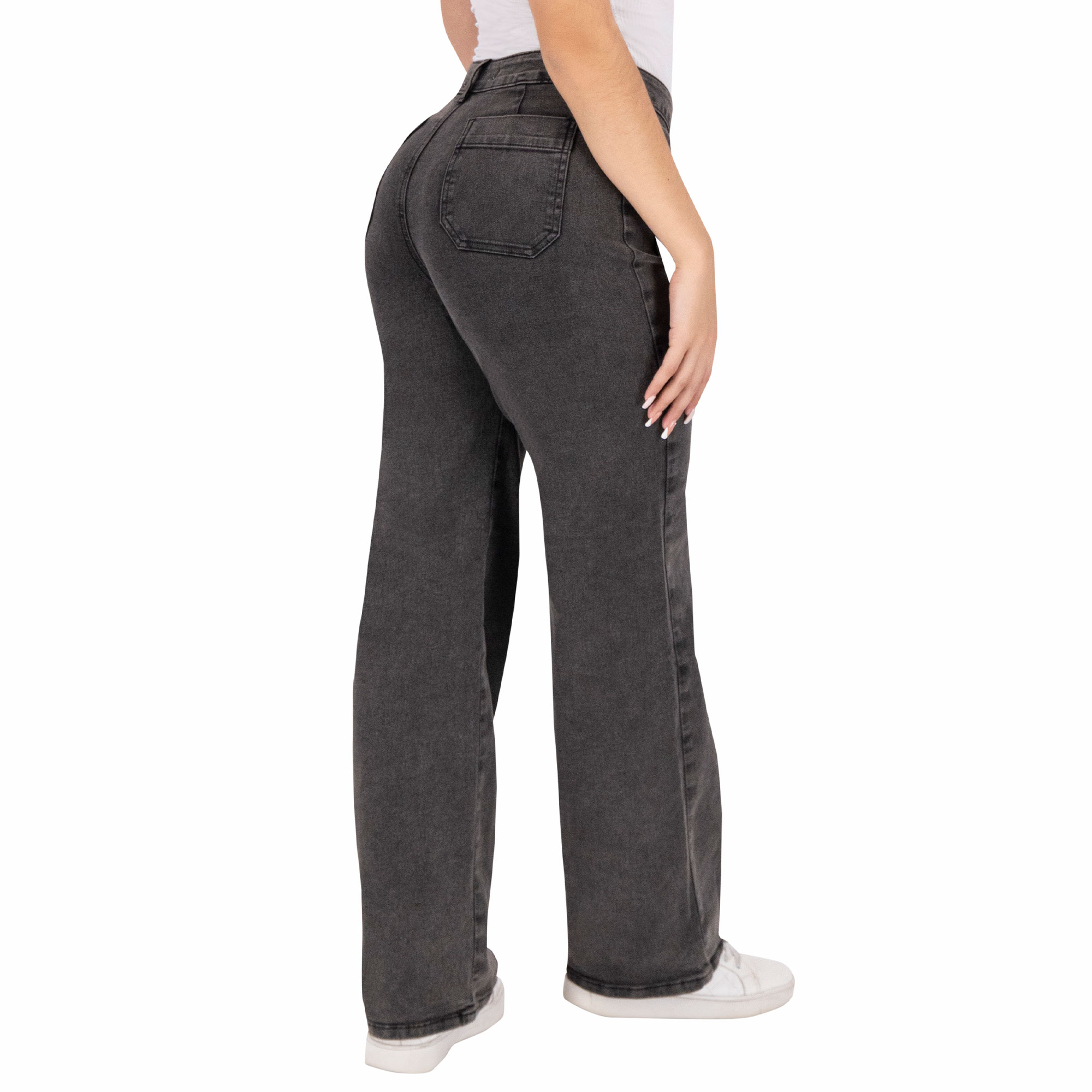 Foto 3 pulgar | Pantalón Mom Britos Jeans Mujer Mezclilla Negro 025209