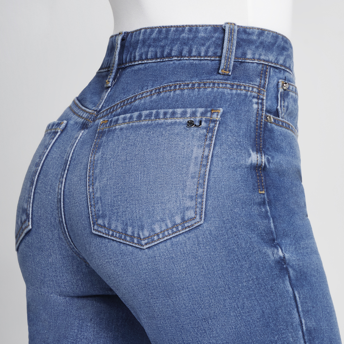 Foto 5 pulgar | Jeans Mom Slim Mujer Cintura Alta Seven Jeans 4236stob