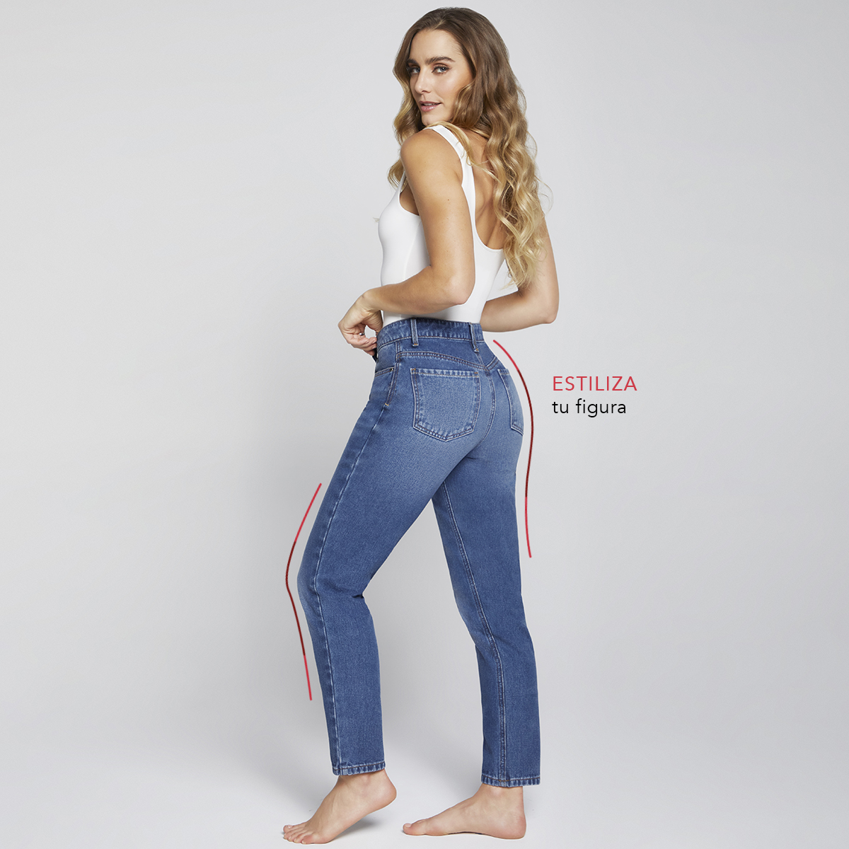 Foto 7 pulgar | Jeans Mom Slim Mujer Cintura Alta Seven Jeans 4236stob
