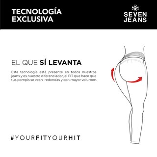 Foto 8 | Jeans Mom Fit Mujer Cintura Alta Seven Jeans 0027stob