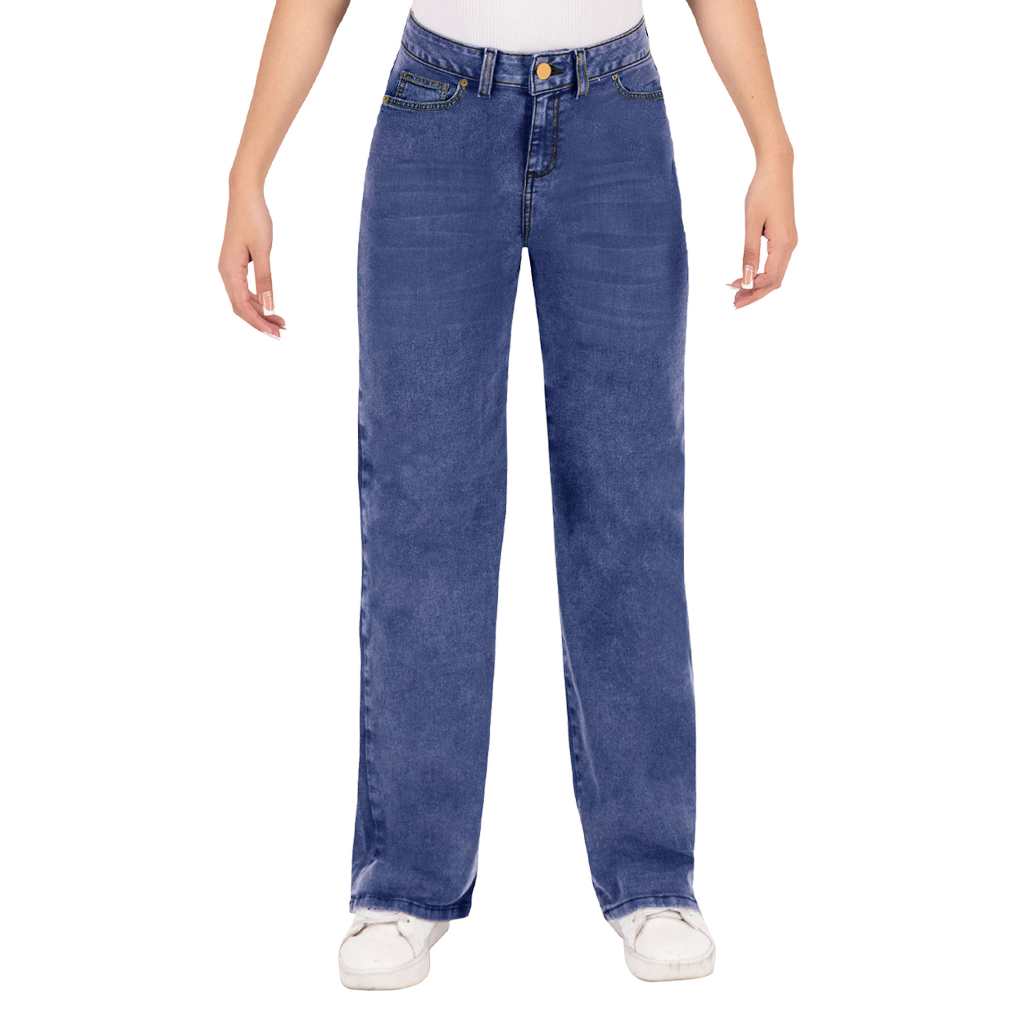 Foto 2 pulgar | Pantalón Mom Britos Jeans Mujer Mezclilla Azul 025627