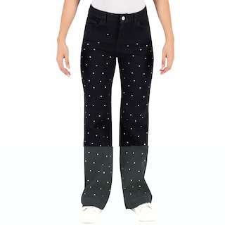 Foto 1 | Pantalón Mom Britos Jeans Mujer Mezclilla Negro 025507
