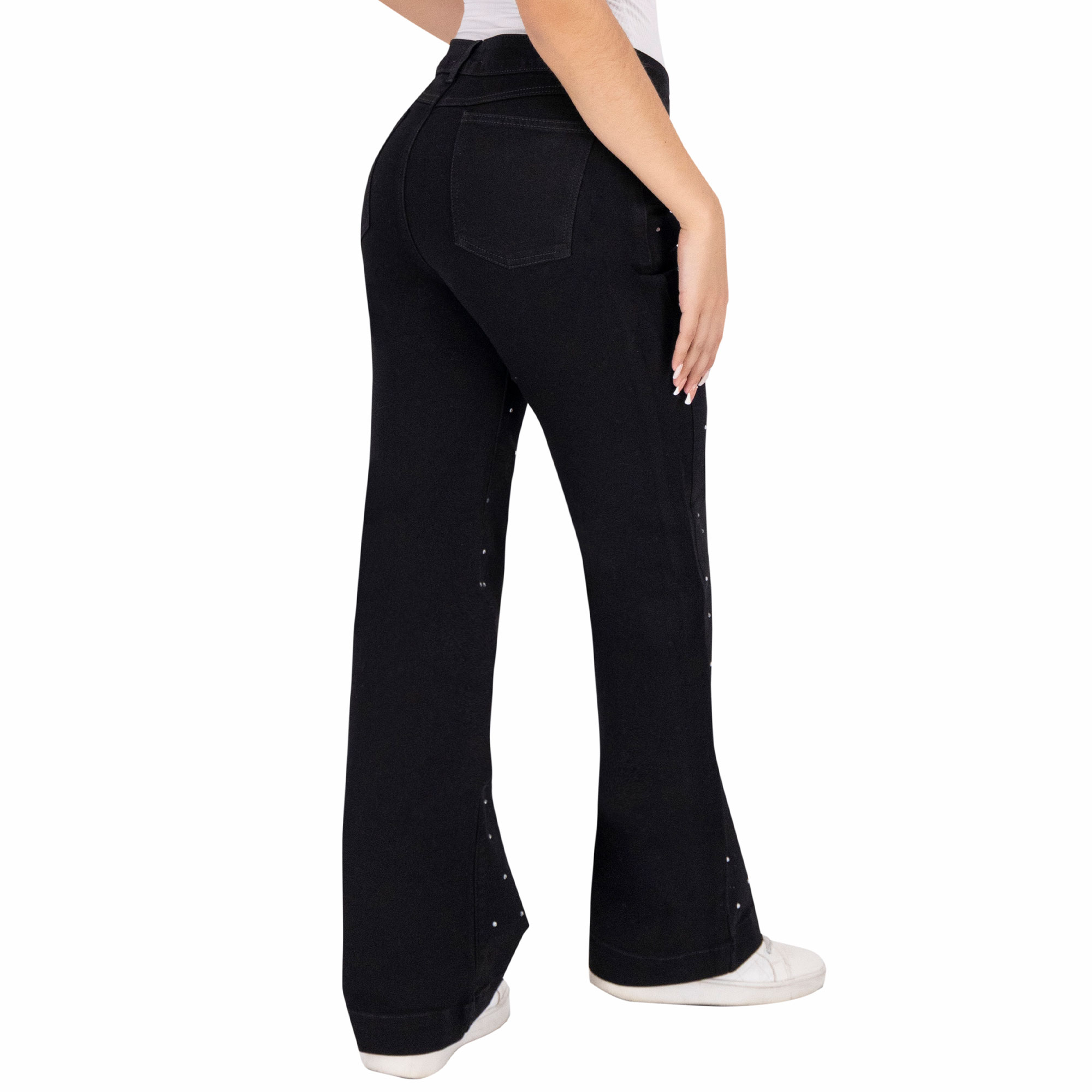 Foto 3 pulgar | Pantalón Mom Britos Jeans Mujer Mezclilla Negro 025507