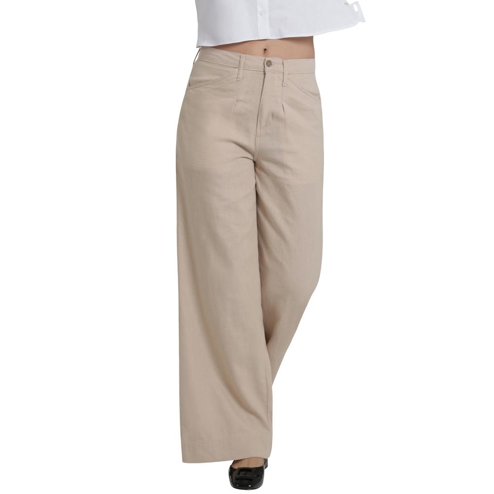 Jeans Lee Mujer Quality Genuine Wide Leg 775 Cafe