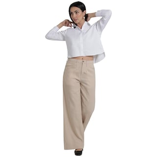 Foto 4 | Jeans Lee Mujer Quality Genuine Wide Leg 775 Cafe
