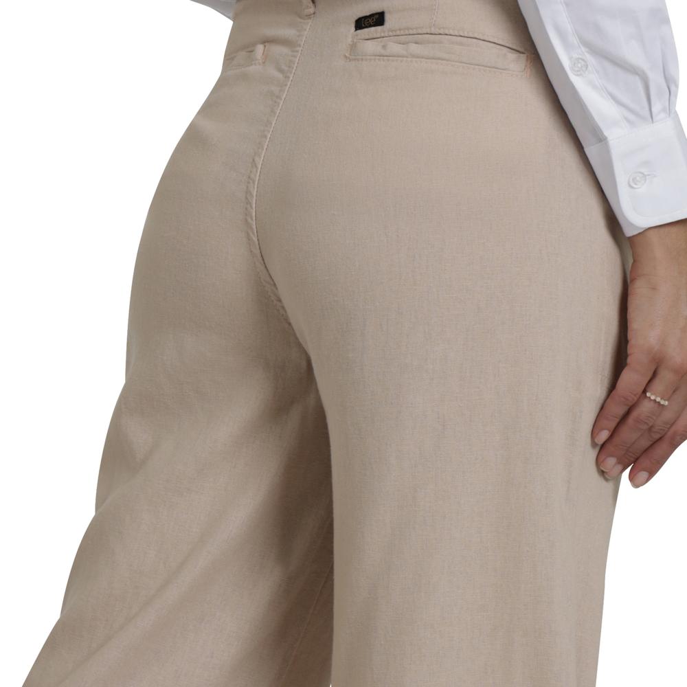 Foto 6 pulgar | Jeans Lee Mujer Quality Genuine Wide Leg 775 Cafe