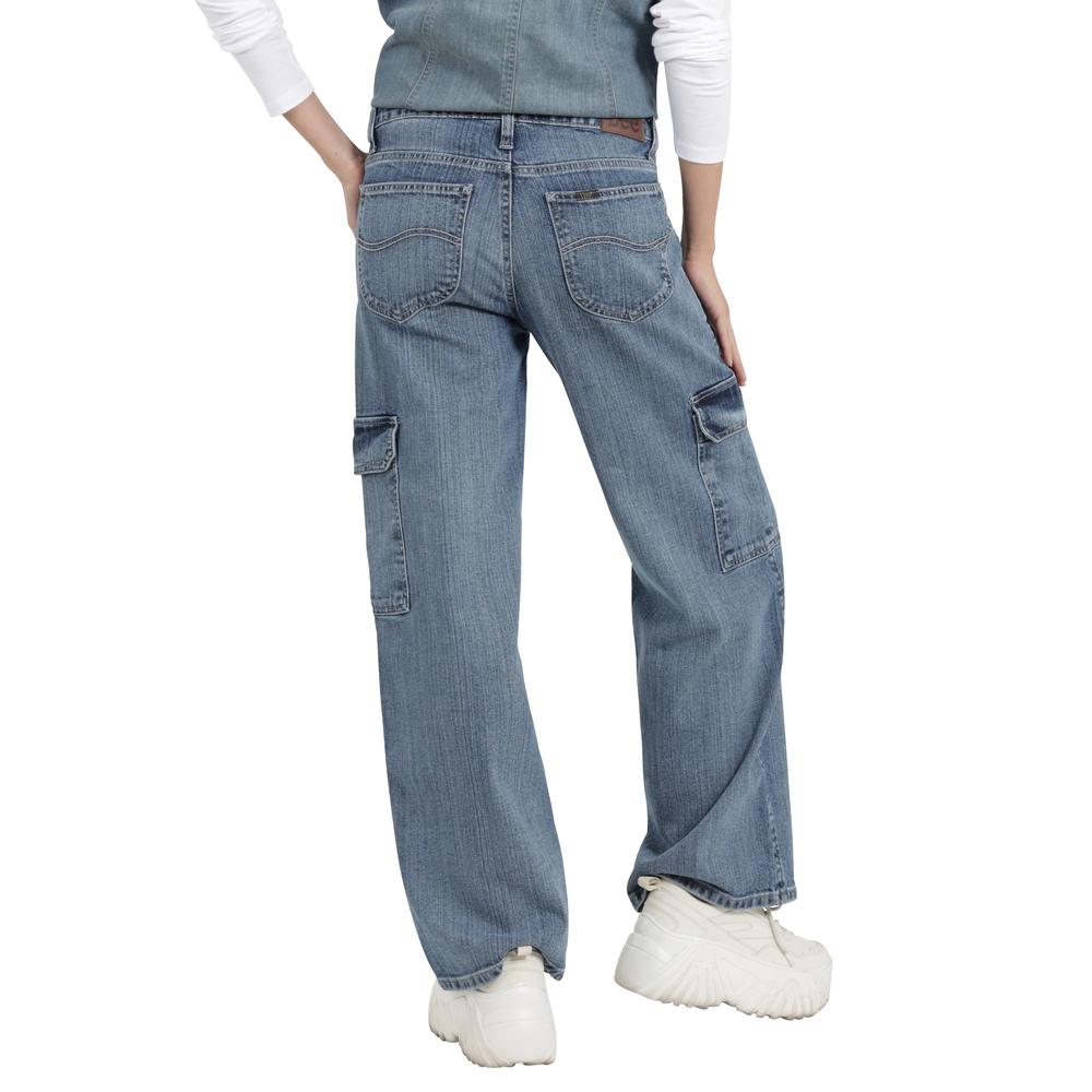 Foto 4 pulgar | Jeans Lee Mujer Xtreme Wide Leg 785 Azul