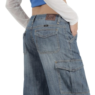 Foto 5 | Jeans Lee Mujer Xtreme Wide Leg 385 Azul