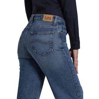 Foto 5 | Jeans Lee Mujer Xtreme Wide Leg 437 Azul