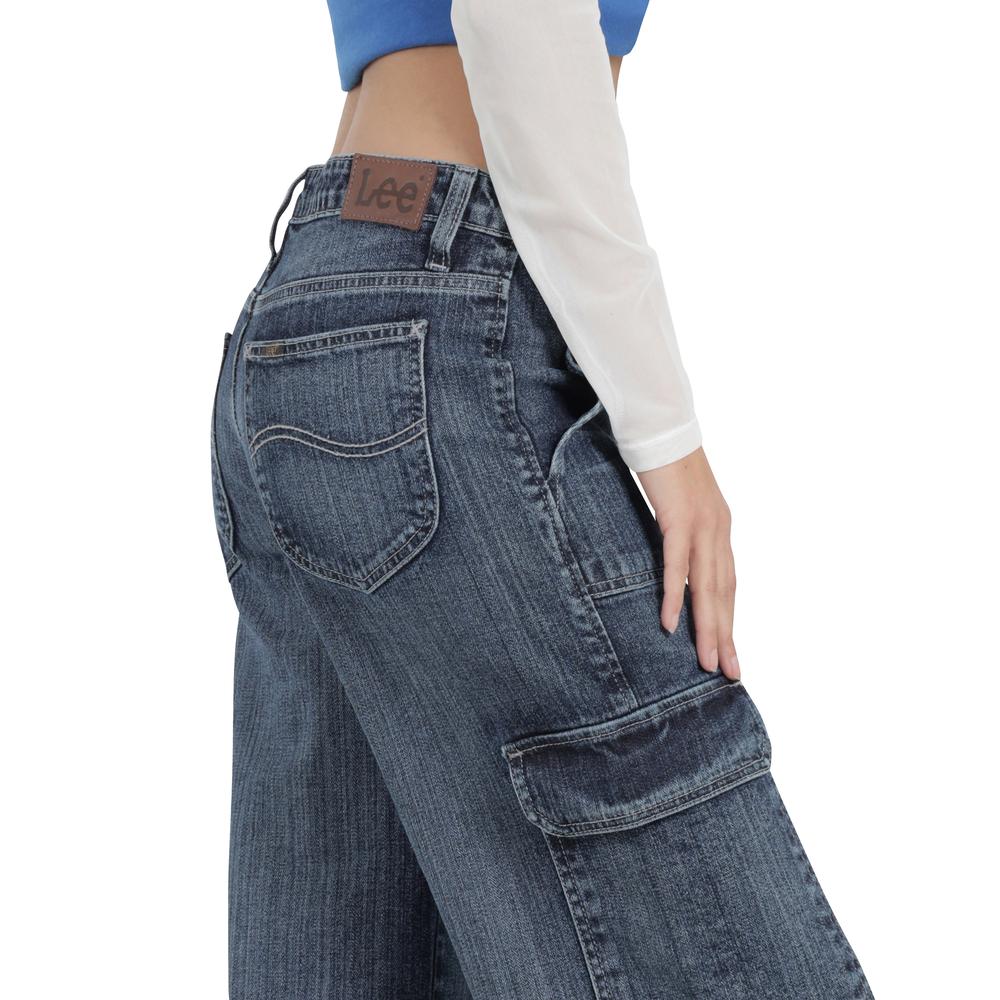 Foto 4 pulgar | Jeans Lee Mujer Xtreme Wide Leg 438 Azul