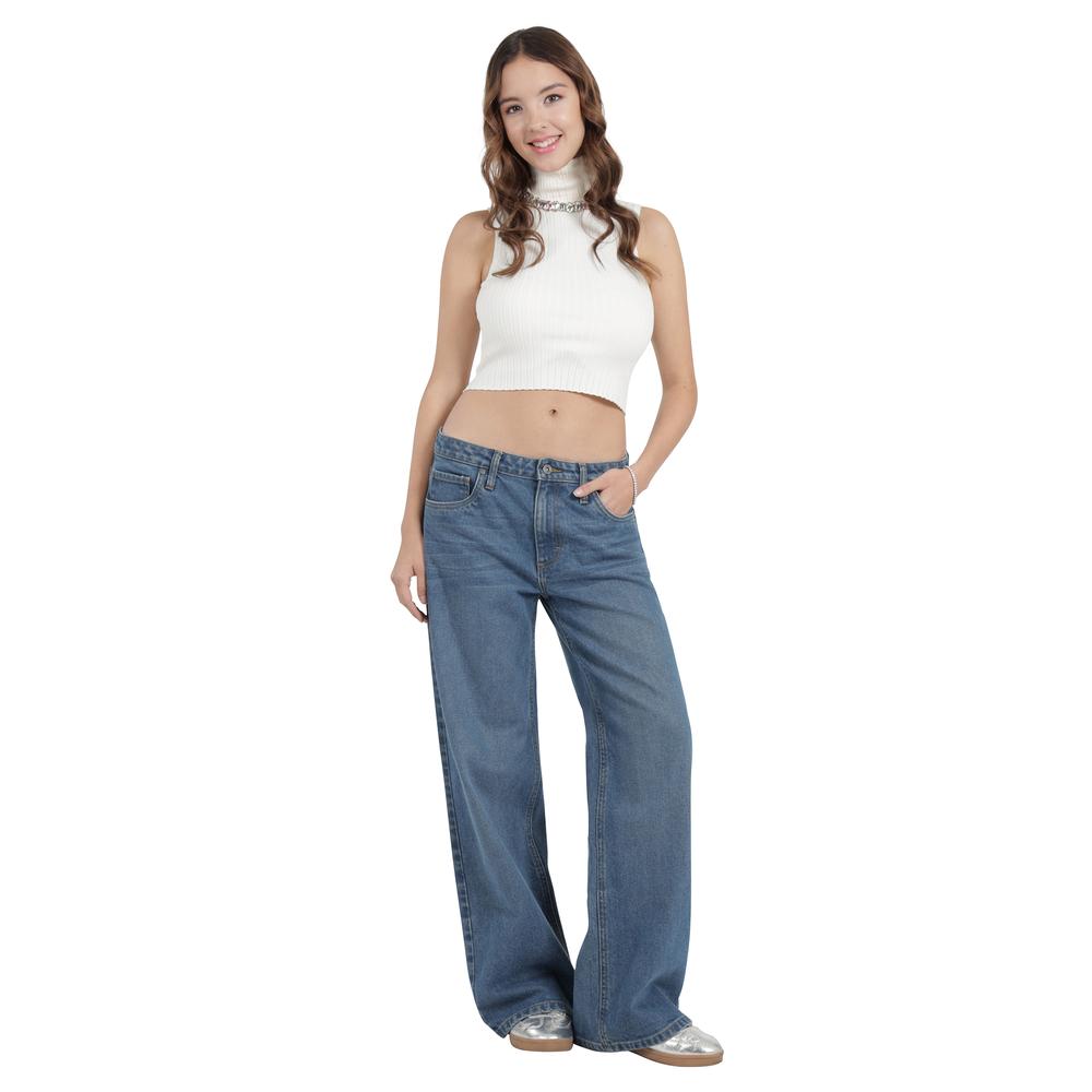Foto 5 pulgar | Jeans Lee Mujer Xtreme Wide Leg 753 Azul