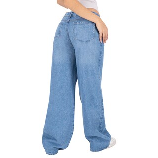 Foto 2 | Pantalón Mom Britos Jeans Mujer Mezclilla Azul 025628