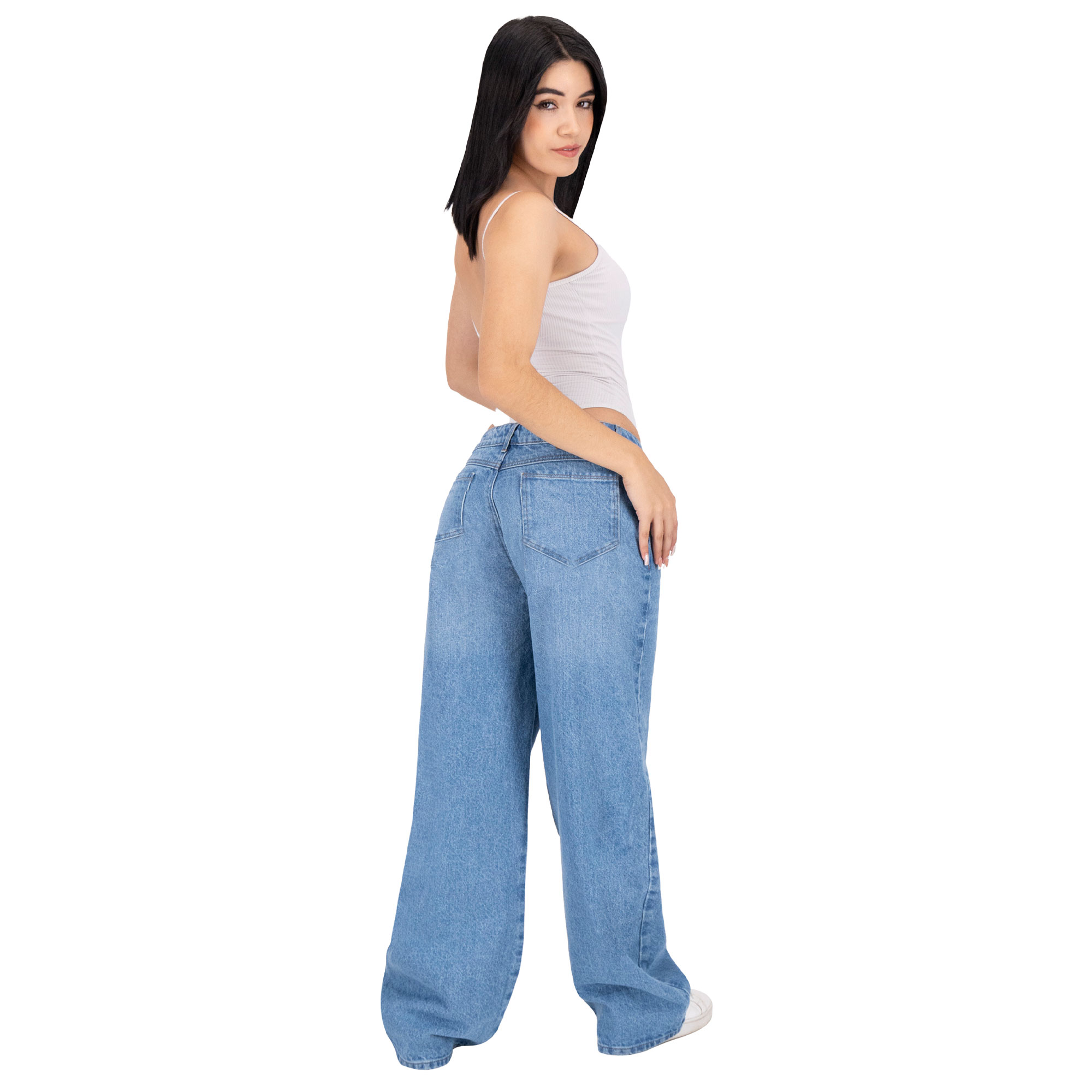 Foto 5 pulgar | Pantalón Mom Britos Jeans Mujer Mezclilla Azul 025628