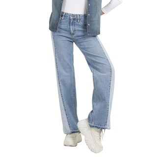 Foto 1 | Jeans Lee Xtreme Wide Leg 378 Azul para Mujer