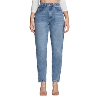 Foto 1 | Jeans Mom Slim Mujer Cintura Alta Algodon Seven Jeans 4236stme