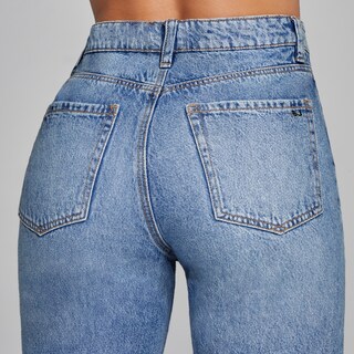 Foto 4 | Jeans Mom Slim Mujer Cintura Alta Algodon Seven Jeans 4236stme