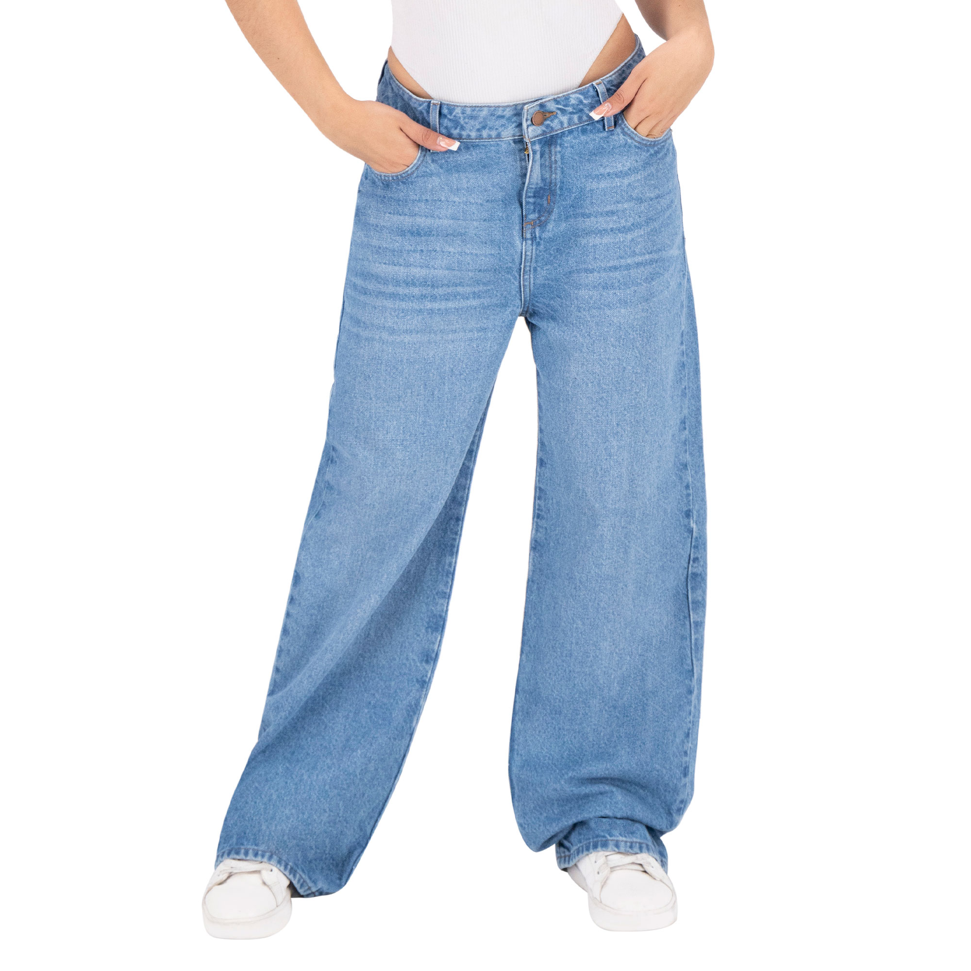 Foto 2 pulgar | Pantalón Mom Britos Jeans Mujer Mezclilla Azul 025698