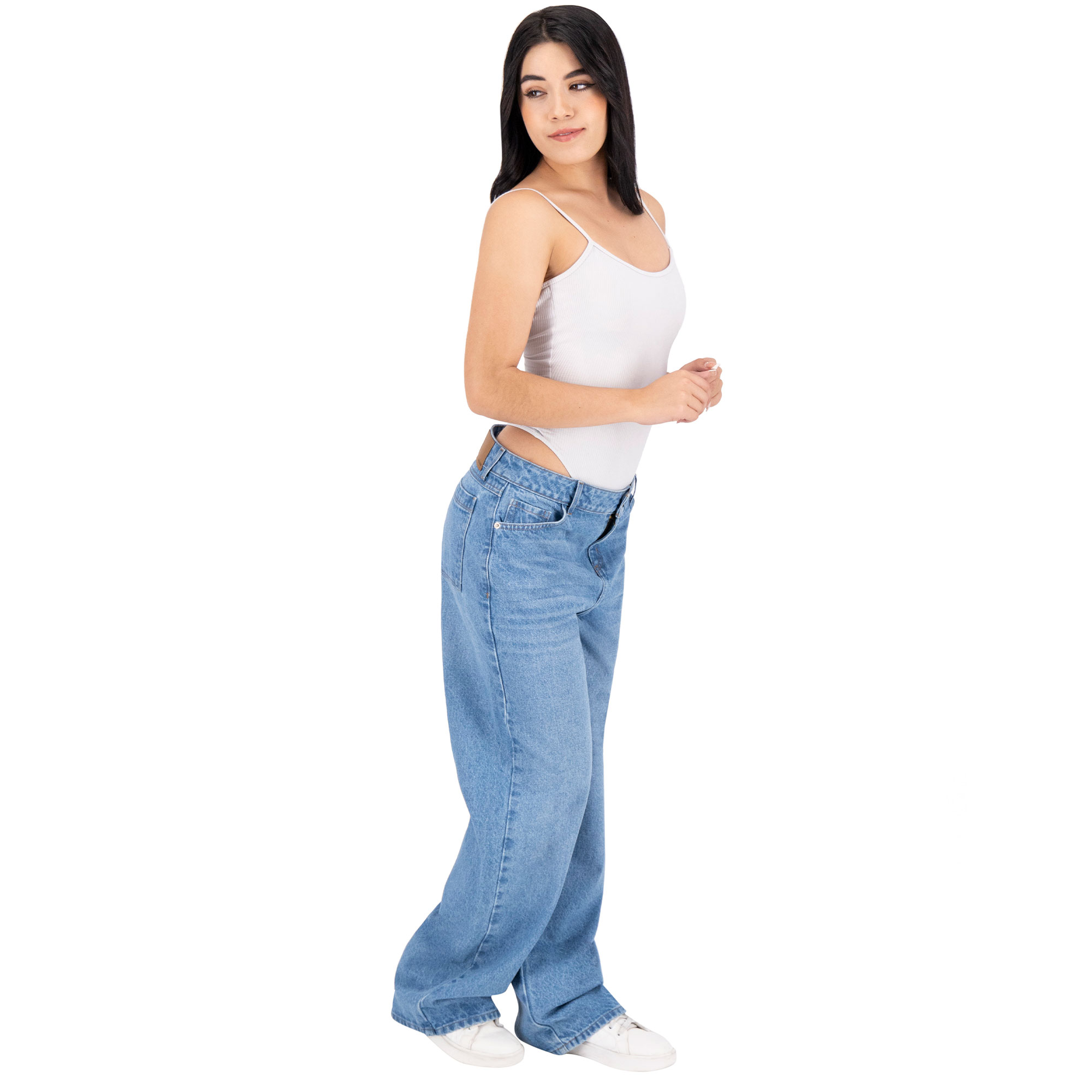 Foto 6 pulgar | Pantalón Mom Britos Jeans Mujer Mezclilla Azul 025698