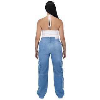 Foto 4 | Pantalón Cargo Britos Jeans Mezclilla 025625 para Mujer