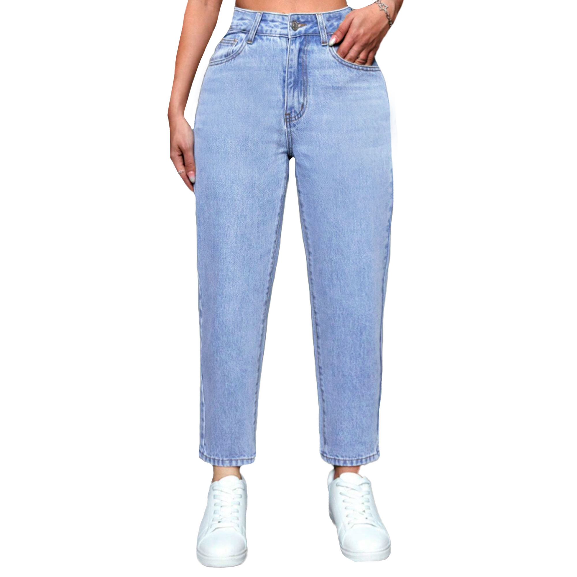 Foto 2 pulgar | Pantalón Mom Britos Jeans Mujer Mezclilla 025623