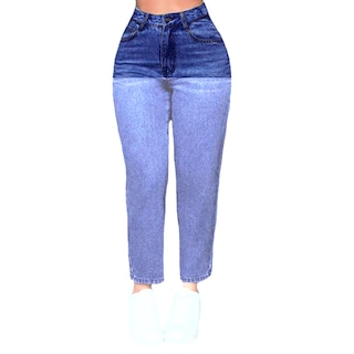 Foto 1 | Pantalón Mom Britos Jeans Mujer Mezclilla Azul 025624