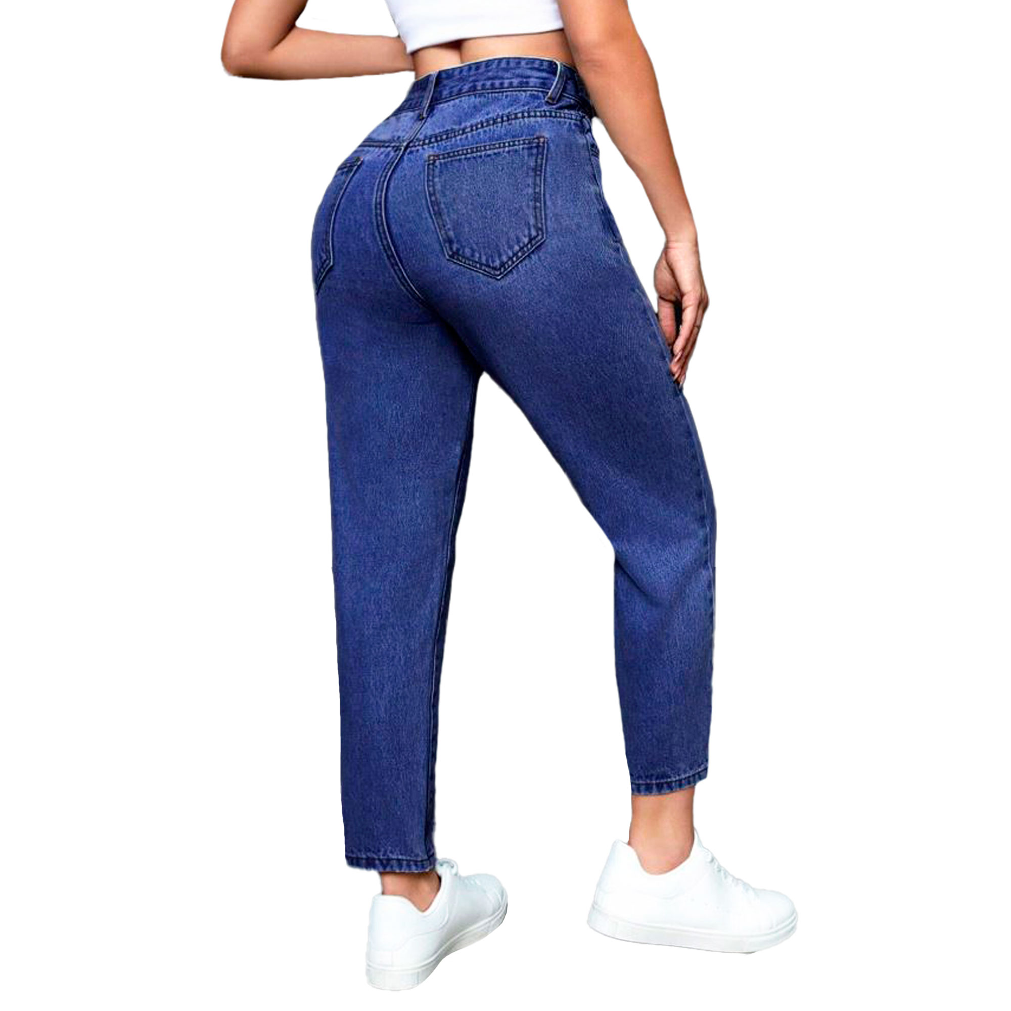 Foto 2 | Pantalón Mom Britos Jeans Mujer Mezclilla Azul 025624