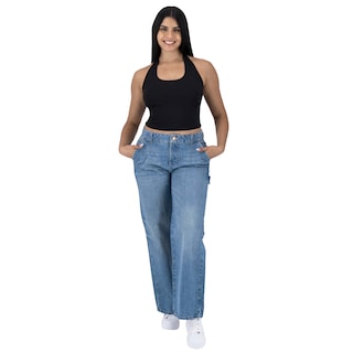 Foto 6 | Pantalón Pierna Ancha Britos Jeans Mujer Mezclilla 025790