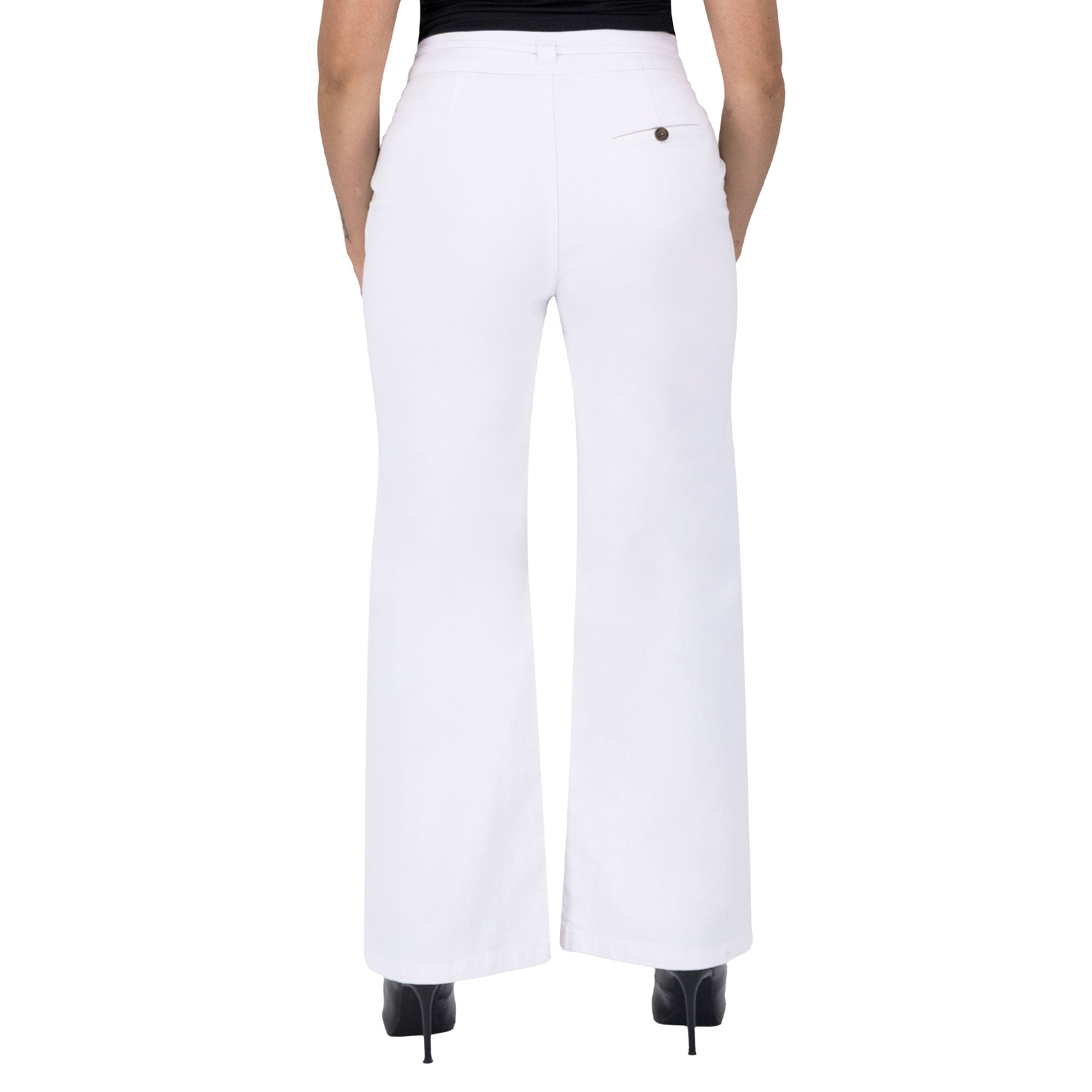 Foto 2 | Pantalón Pierna Ancha Britos Jeans Mujer Gabardina 025819